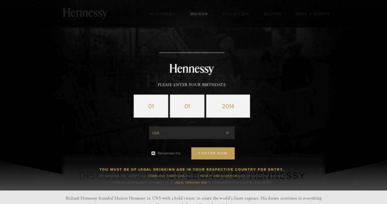 Story page of #4 Best Cognac Label: Richard Hennessy Cognac