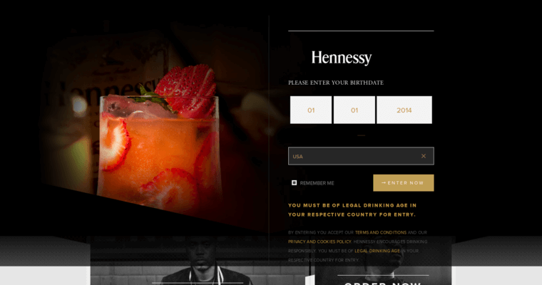 Home page of #3 Top VSOP Cognac Brand: Hennessy Cognac VSOP Privilège