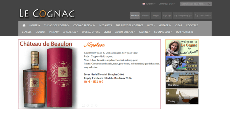 Home page of #8 Best VSOP Cognac Brand: ABK6 - VSOP Grand Cru