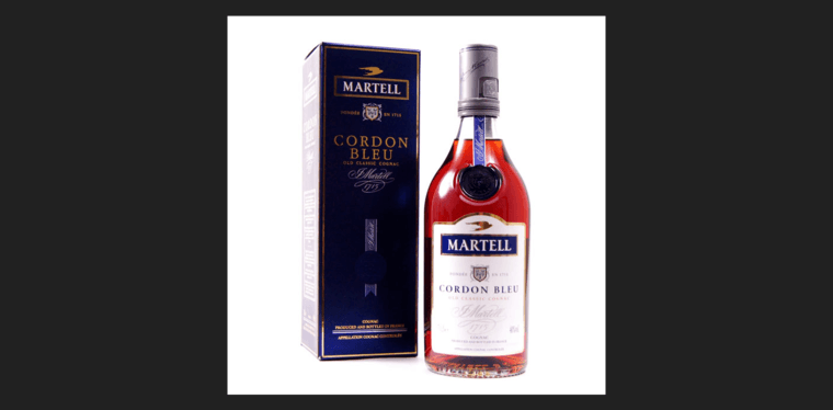 Bottle page of #4 Top VSOP Cognac Brand: Martell Cordon Bleu VSOP