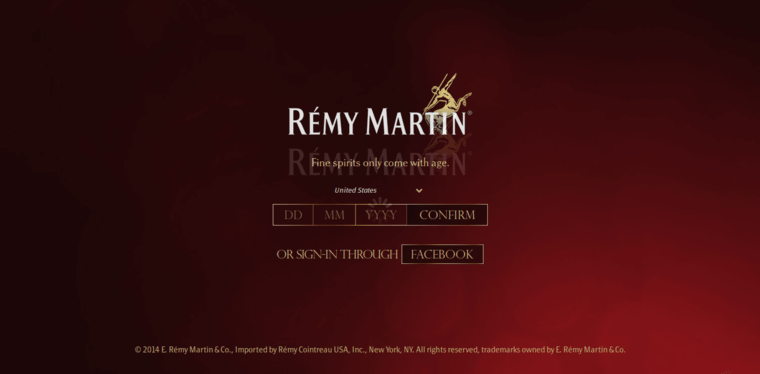 Home page of #2 Leading VSOP Cognac Brand: Remy Martin VSOP Premiur cru
