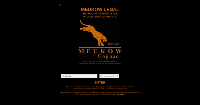Home page of #7 Leading XO Cognac Label: Meukow XO Extra Old Cognac