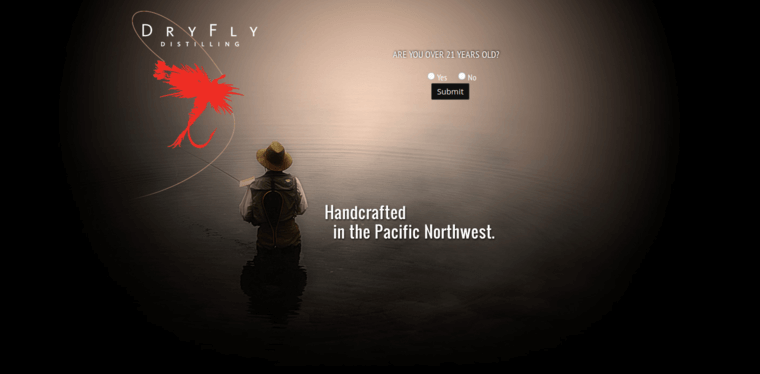 Home page of #8 Best Gin Brand: Dry Fly Gin