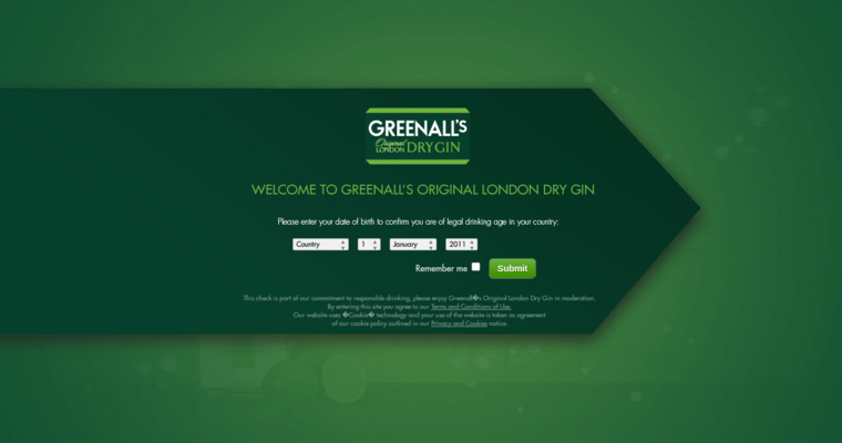 Home page of #9 Leading Gin Brand: Greenall's London Dry Gin