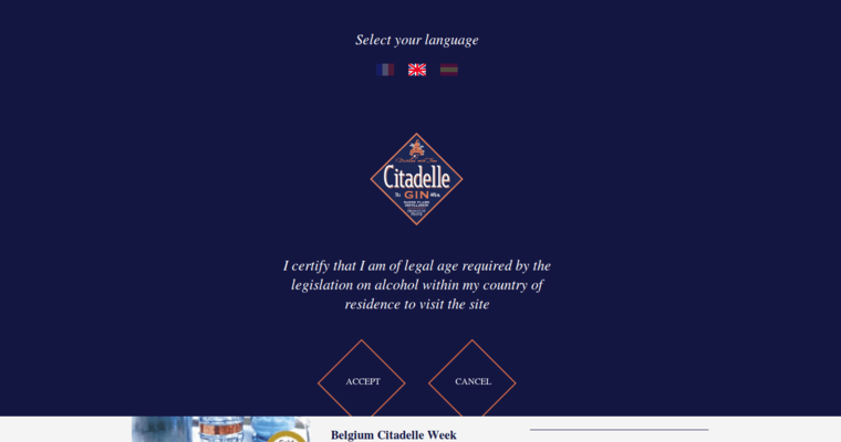 News page of #1 Leading Jenever Gin Label: Citadelle Reserve Gin
