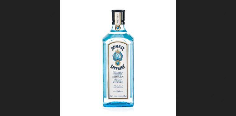 Bottle page of #2 Top London Dry Gin Label: Bombay Sapphire Gin East