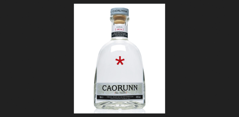 Bottle page of #9 Leading London Dry Gin Label: Caorunn Gin