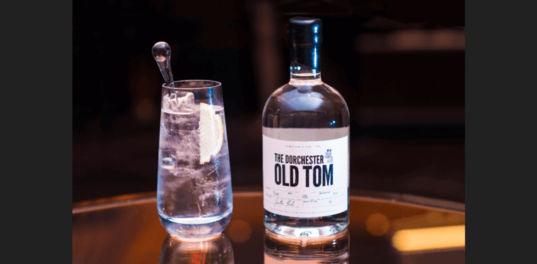 Bottle Two page of #1 Top Old Tom Gin Label: The Dorchester Old Tom Gin