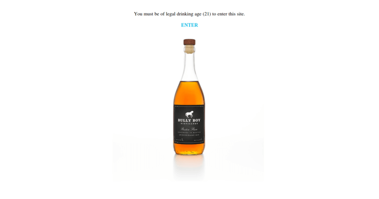 Home page of #8 Best Dark Rum Label: Bully Boy Distillers Boston Rum
