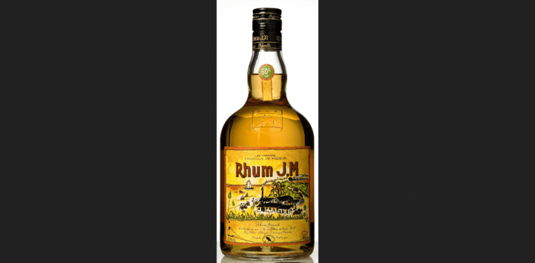 Bottle page of #8 Top Gold Rum Label: JM Rhum Gold Rum