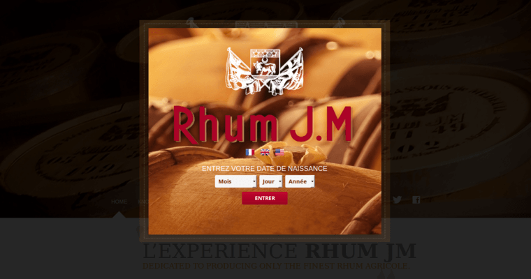 Home page of #8 Top Gold Rum Label: JM Rhum Gold Rum