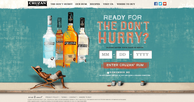 Home page of #5 Top Gold Rum Label: Cruzan Single Barrel Rum