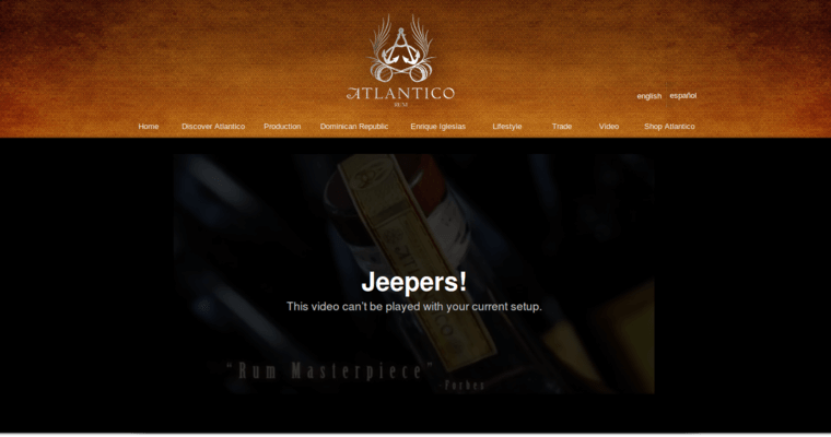 Home page of #1 Top Gold Rum Label: Atlantico Reserva