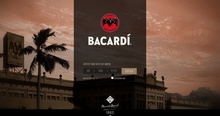 Home page of #3 Leading Gold Rum Label: Bacardi Gold Rum