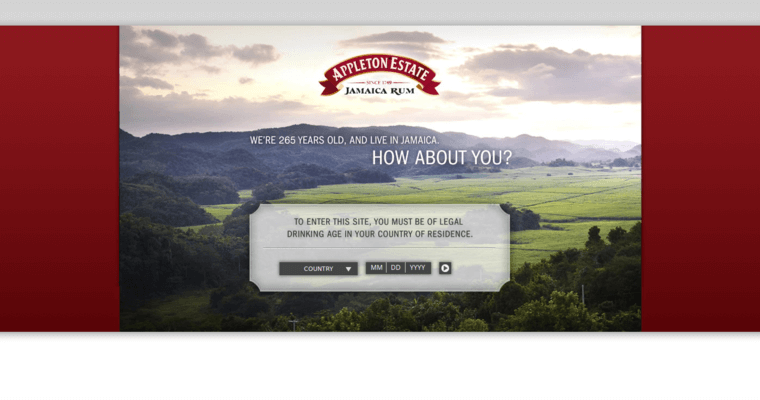 The Place page of #5 Leading Silver Rum Brand: Appleton White Jamaican Rum