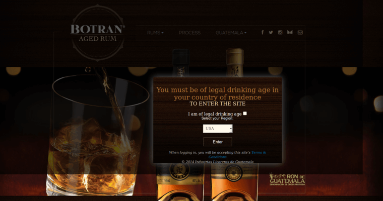 Home page of #10 Top Silver Rum Label: Botran Reserva Blanca