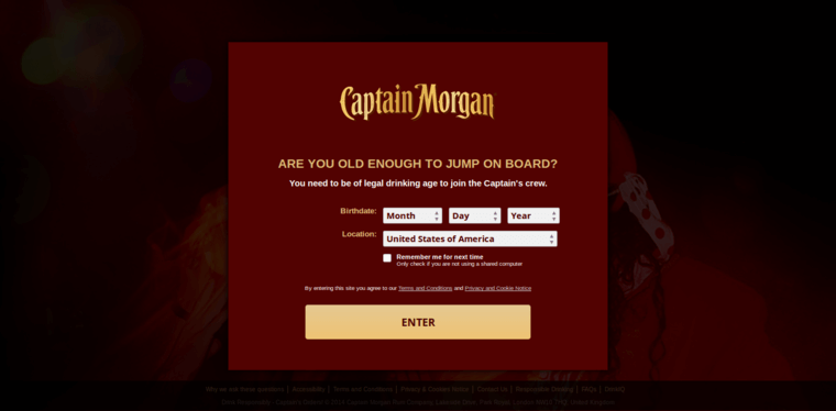 Home page of #1 Best Spiced Rum Label: Captain Morgan Black Spiced