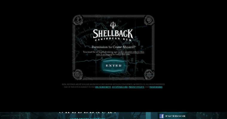Home page of #3 Leading Spiced Rum Label: Shellback Spiced Rum