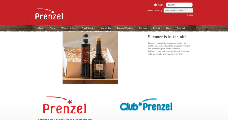 Home page of #3 Best Grain Vodka Label: Prenzel Southern Star Vodka