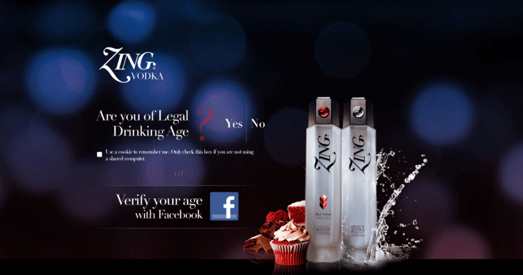 Home page of #5 Leading Grain Vodka Label: Zing Premium Vodka