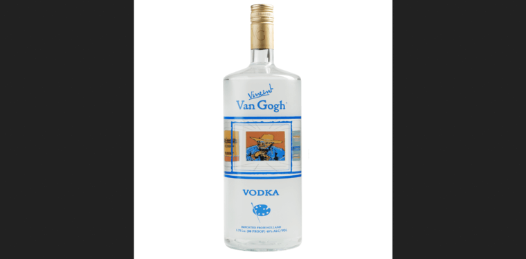 Bottle page of #7 Best Grain Vodka Label: Vincent Van Gogh Classic Vodka