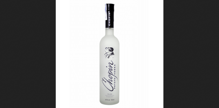Bottle page of #7 Leading Potato Vodka Brand: Chopin Potato Vodka